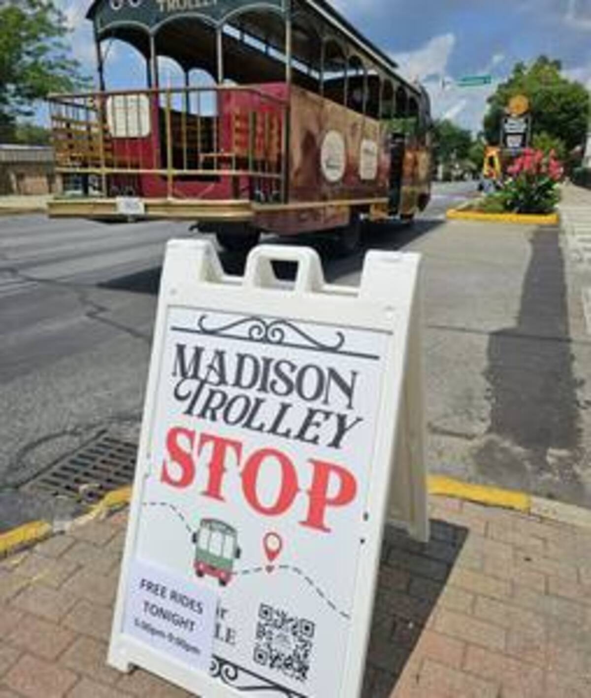 Madison Trolley Stop downtown